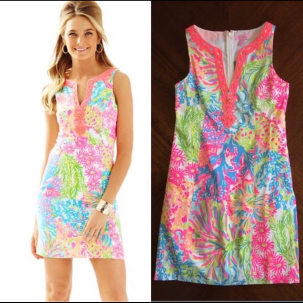 NWT GORGEOUS LILLY PULITZER RUDER SHIFT SZ 0 💕